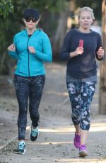 REESE WITHERSPOON Out for Morning Run with in Brentwood 03/14/2017
