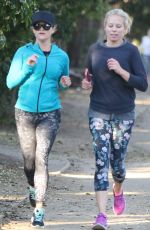 REESE WITHERSPOON Out for Morning Run with in Brentwood 03/14/2017