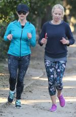 REESE WITHERSPOON Out for Morning Run with in Brentwood 03/14/2017