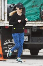 REESE WITHERSPOON Out Jogging in Los Angeles 03/20/2017