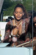 RIHANNA at a Pool of Her Hotel in Miami 03/08/2017
