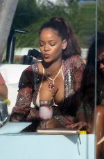 RIHANNA at a Pool of Her Hotel in Miami 03/08/2017