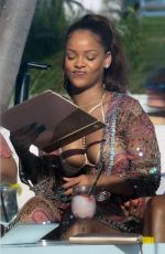 RIHANNA at a Pool of Her Hotel in Miami 03/08/2017
