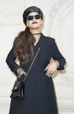 RIHANNA at Christian Dior Fashion Show in Paris 03/03/2017