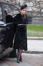 RITA ORA at Memorial Service for Franca Sozzani in Milan 02/27/2017