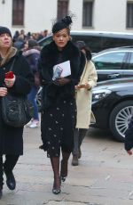 RITA ORA at Memorial Service for Franca Sozzani in Milan 02/27/2017