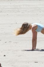 ROMEE STRIJD on the Set of a Photoshoot in Malibu 03/29/2017