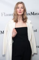 ROSAMUND PIKE at Max Mara x Flaunt Dinner in Los Angeles 03/17/2017