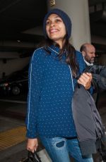 ROSARIO DAWSON at LAX Airport in Los Angeles 03/05/2017