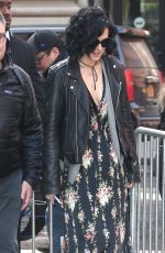 RUMER WILLIS Arrives at AOL Studio in New York 03/29/2017