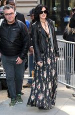 RUMER WILLIS Arrives at AOL Studio in New York 03/29/2017