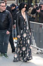 RUMER WILLIS Arrives at AOL Studio in New York 03/29/2017