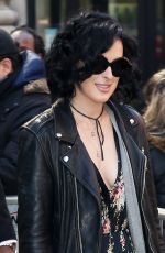 RUMER WILLIS Arrives at AOL Studio in New York 03/29/2017