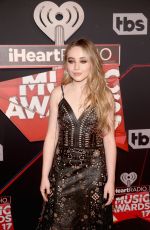 SABRINA CARPENTER at 2017 iHeartRadio Music Awards in Los Angeles 03/05/2017