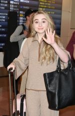 SABRINA CARPENTER at Airport in Tokyo 03/24/2017
