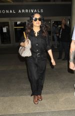 SALMA HAYEK at Los Angeles International Airport 03/28/2017