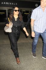 SALMA HAYEK at Los Angeles International Airport 03/28/2017