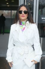 SALMA HAYEK Leaves Balenciaga Fashion Show in Paris 03/05/2017
