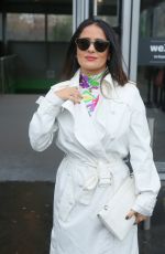 SALMA HAYEK Leaves Balenciaga Fashion Show in Paris 03/05/2017