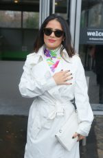 SALMA HAYEK Leaves Balenciaga Fashion Show in Paris 03/05/2017