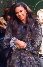 SANAA LATHAN Arrives at AOL Studios in New York 03/22/2017