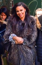 SANAA LATHAN Arrives at AOL Studios in New York 03/22/2017