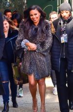 SANAA LATHAN Arrives at AOL Studios in New York 03/22/2017