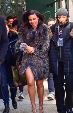 SANAA LATHAN Arrives at AOL Studios in New York 03/22/2017