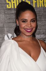 SANAA LATHAN at Shots Fired TV Series Premiere in Los Angeles 03/16/2017