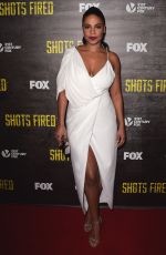 SANAA LATHAN at Shots Fired TV Series Premiere in Los Angeles 03/16/2017