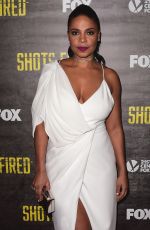 SANAA LATHAN at Shots Fired TV Series Premiere in Los Angeles 03/16/2017