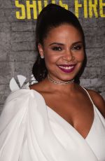 SANAA LATHAN at Shots Fired TV Series Premiere in Los Angeles 03/16/2017