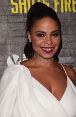 SANAA LATHAN at Shots Fired TV Series Premiere in Los Angeles 03/16/2017