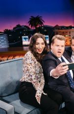 SARA BAREILLES at Late Late Show with James Corden 02/27/2017
