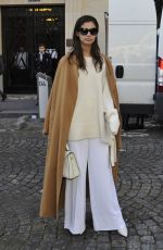 SARA SAMPAIO Arrives at Balmain Fashion Show at Paris Fashion Week 03/02/2017