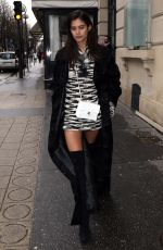 SARA SAMPAIO Out in Paris 03/06/2017