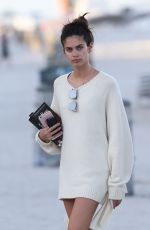 SARA SAMPAIO Out on the Beach in Miami 03/12/2017