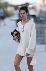 SARA SAMPAIO Out on the Beach in Miami 03/12/2017