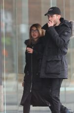 SARAH HYLAND and Dominic Sherwood Leaves Scotia Bank Theatre in Toronto 03/26/2017