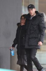 SARAH HYLAND and Dominic Sherwood Leaves Scotia Bank Theatre in Toronto 03/26/2017