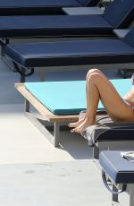 SARAH JANE CRAWFORD in Bikini at a Pool in Los Angeles 03/25/2017