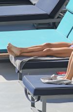 SARAH JANE CRAWFORD in Bikini at a Pool in Los Angeles 03/25/2017