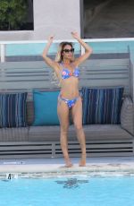 SARAH JANE CRAWFORD in Bikini at a Pool in Los Angeles 03/25/2017