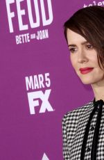 SARAH PAULSON at Feud: Bette and Joan Premiere in Los Angeles 03/01/2017
