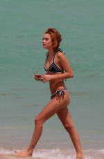 SARAH SNYDER in Bikini at a Beach in Miami 03/25/2017