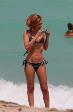 SARAH SNYDER in Bikini at a Beach in Miami 03/25/2017