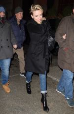 SCARLETT JOHANSSON Arrives at the SNL Party in New York 03/11/2017