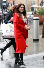 SCARLETT MOFFATT Arrives at Babybel Comic Relief Promotion in London 03/08/2017