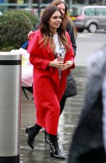 SCARLETT MOFFATT Arrives at Babybel Comic Relief Promotion in London 03/08/2017