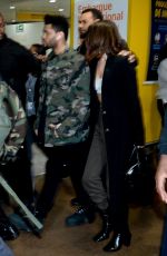 SELENA GOMEZ and The Weeknd at Airport in Sao Paulo 03/26/2017